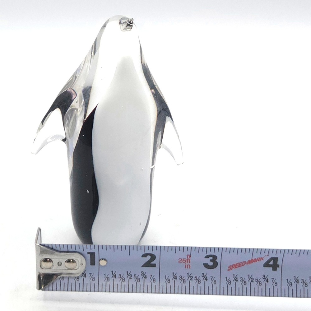 Vtg PENGUIN ART GLASS Hand Blown PAPERWEIGHT Figurine 4.5"‎ Tall - Picture 6 of 6